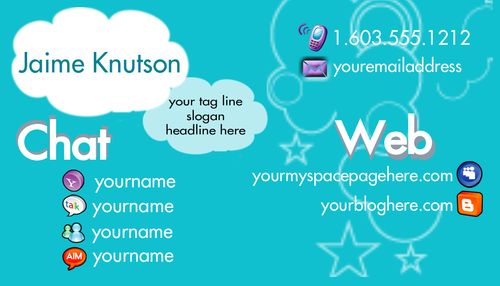 Teen personal info card clouds copy