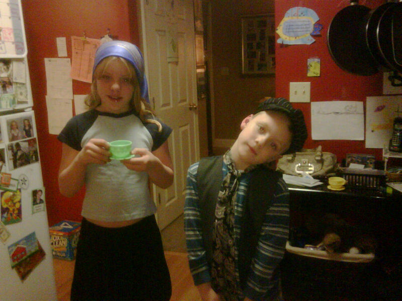 Tea party with kids 2 oct 2010